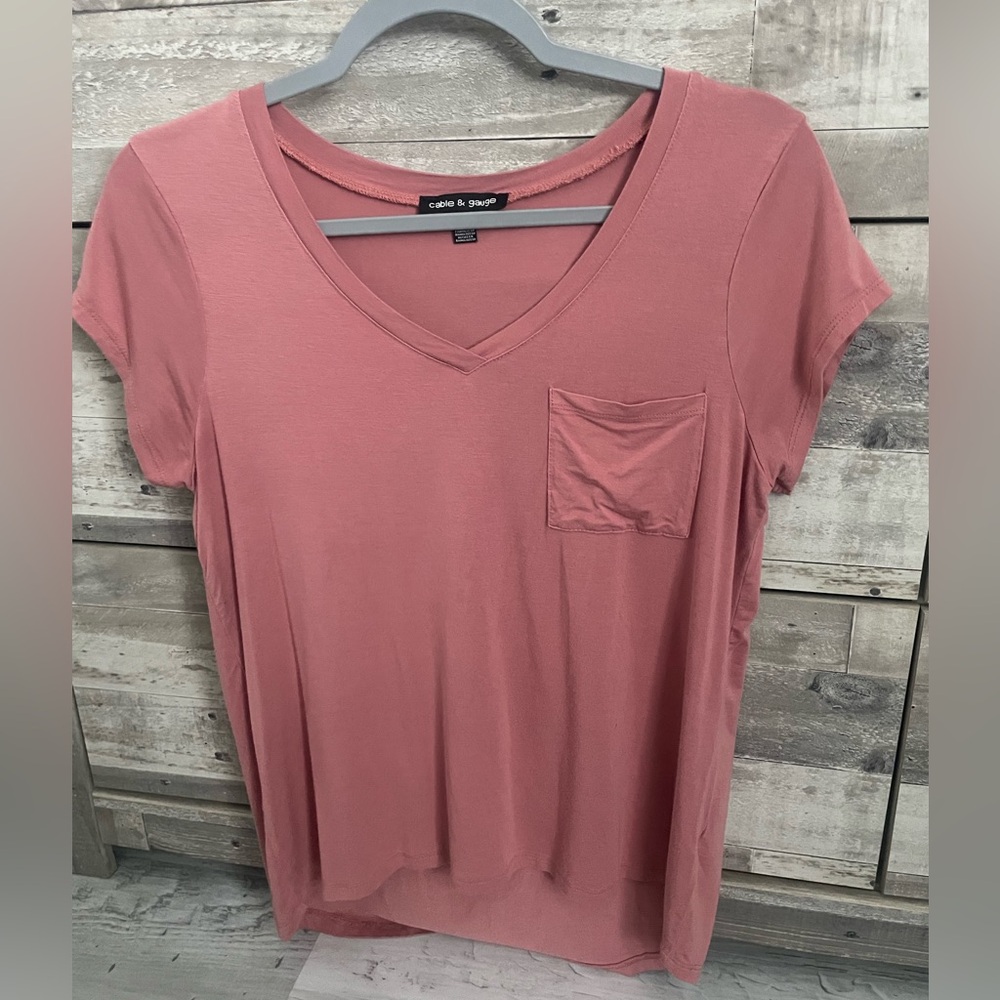 Mauve Pocket Tshirt